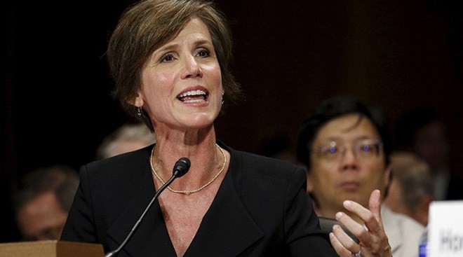 Ông Trump sa thải quyền Bộ trưởng Tư pháp vì chống sắc lệnh nhập cư Bà Yates đã bị ông Trump cách chức. (Nguồn: RT)