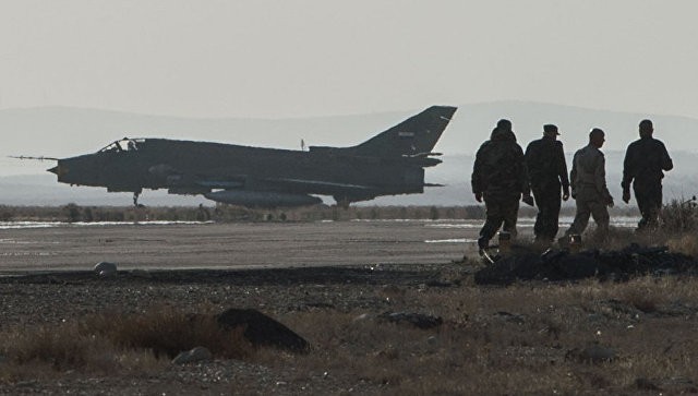 Quân đội Syria giải cứu phi công cường kích Su-22 bị Mỹ bắn rơi Ảnh: RIA Novosti
