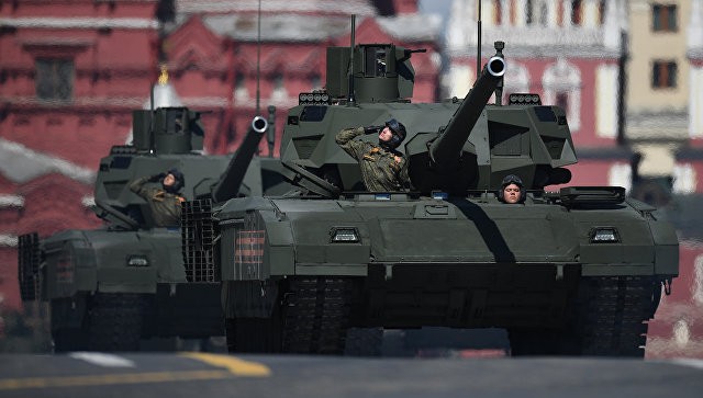 Siêu tăng T-14 Armata được sản xuất hàng loạt sau năm 2019 Ảnh: RIA Novosti