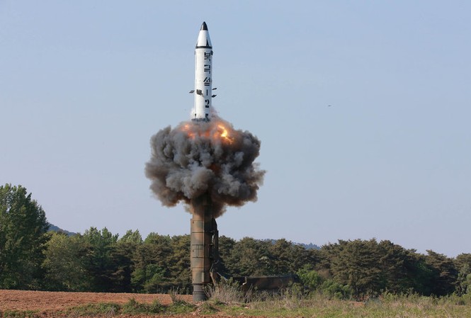 Triều Tiên: Vụ phóng tên lửa khiến Mỹ hoảng loạn Ảnh: KCNA