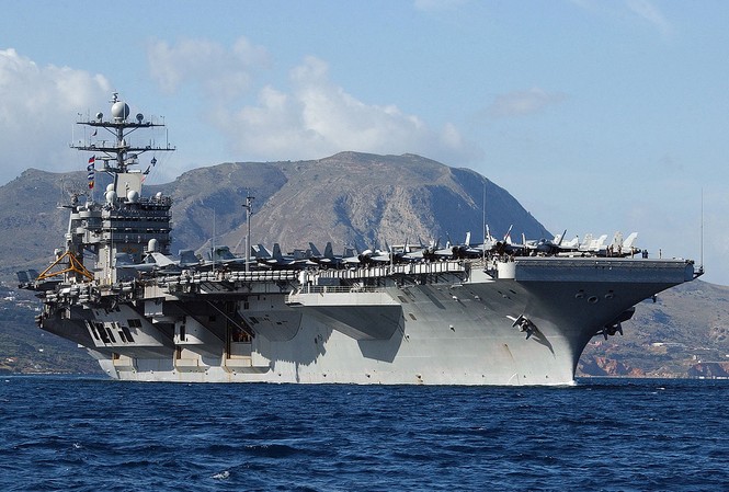 Tàu sân bay Mỹ thăm Việt Nam trong năm 2018 Ảnh: US Navy