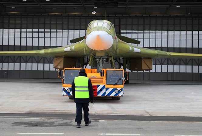 Lộ thời điểm ‘Thiên Nga trắng’ Tu-160M2 cất cánh Ảnh: RIA Novosti