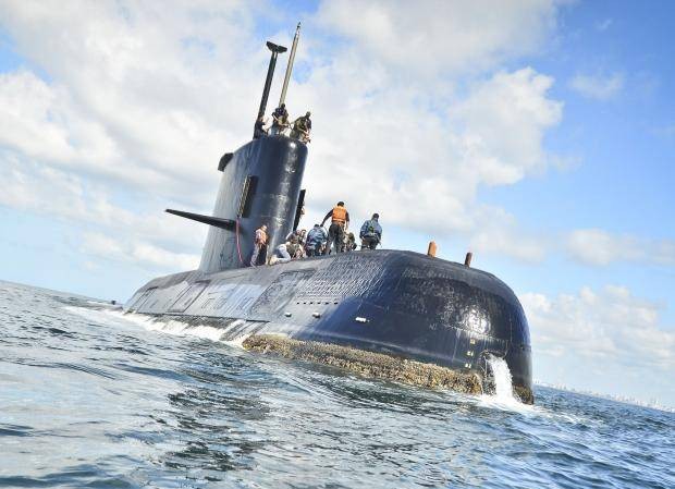 Mỹ đã xác định vật thể gần nơi tàu ngầm Argentina phát tín hiệu Ảnh: Independent