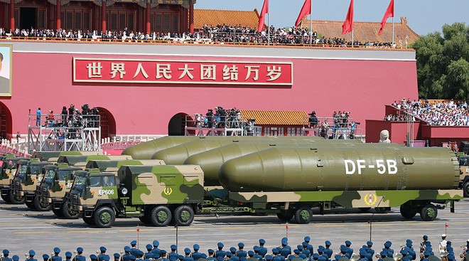 Trung Quốc được cảnh báo chuẩn bị cho chiến tranh hạt nhân Ảnh: Xinhua