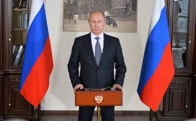 Ông Putin tiết lộ cương lĩnh tranh cử Tổng thống năm 2018 Ảnh: AFP