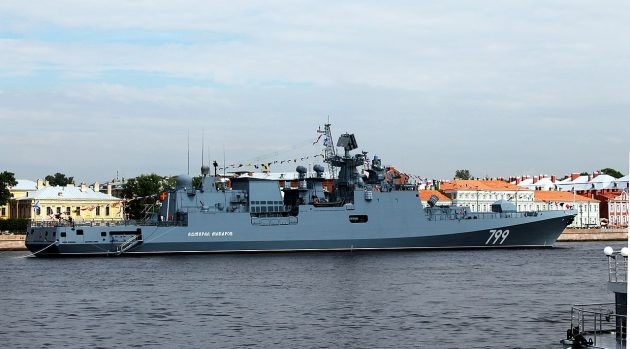 Chiến hạm Đô đốc Makarov khiến Mỹ bất an Ảnh: Bộ Quốc phòng Nga