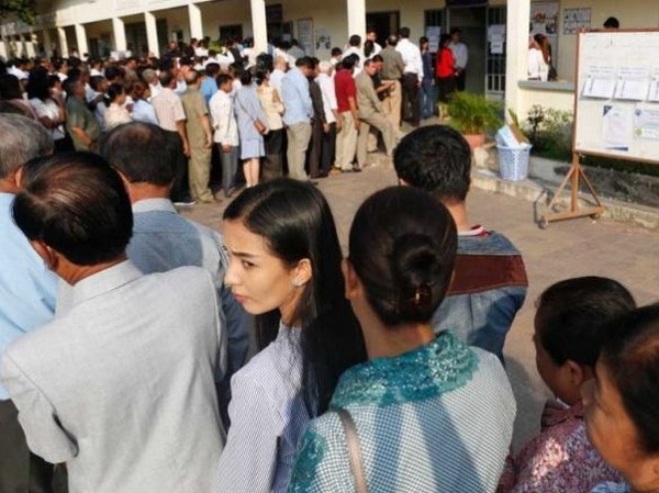 Campuchia công bố kết quả chính thức cuộc bầu cử Thượng viện Người dân Campuchia đi bỏ phiếu hôm 25/2 vừa qua. (Nguồn: nationmultimedia)