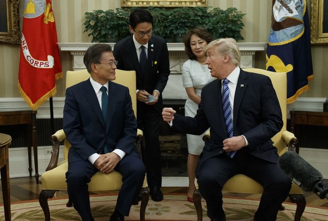 Tổng thống Hàn Quốc sang Mỹ chuẩn bị Hội nghị thượng đỉnh Mỹ - Triều Ảnh: Washington Times