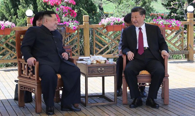 NÓNG: Truyền thông Trung Quốc xác nhận ông Kim Jong-un sang thăm Ảnh: Tân hoa xã