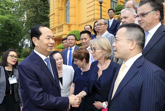 Chủ tịch nước Trần Đại Quang gặp mặt thân mật các nhà khoa học Chủ tịch nước Trần Đại Quang gặp mặt thân mật các nhà khoa học