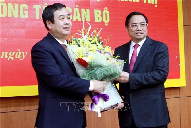 Ông Ngô Đông Hải giữ chức Phó Bí thư Thường trực Tỉnh ủy Thái Bình Đồng chí Phạm Minh Chính, Ủy viên Bộ Chính trị, Bí Thư Trung ương Đảng, Trưởng Ban Tổ chức Trung ương chúc mừng đồng chí Ngô Đông Hải