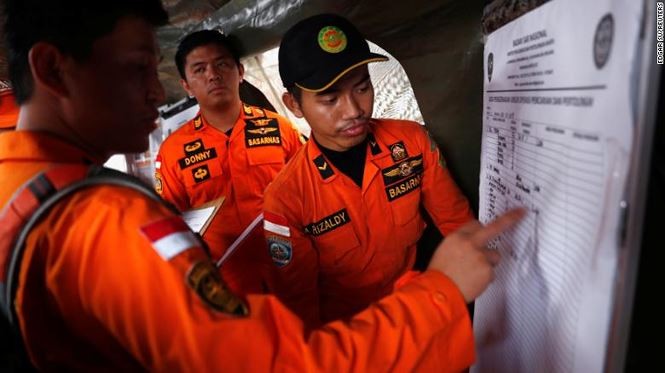 Xác định vị trí có thể có xác máy bay chở 189 người rơi xuống biển Ảnh: CNN