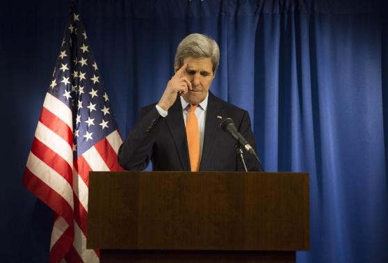 Hai giờ đàm phán hạt nhân giữa Ngoại trưởng Mỹ và Iran Ngoại trưởng Mỹ John Kerry. Ảnh Reuters