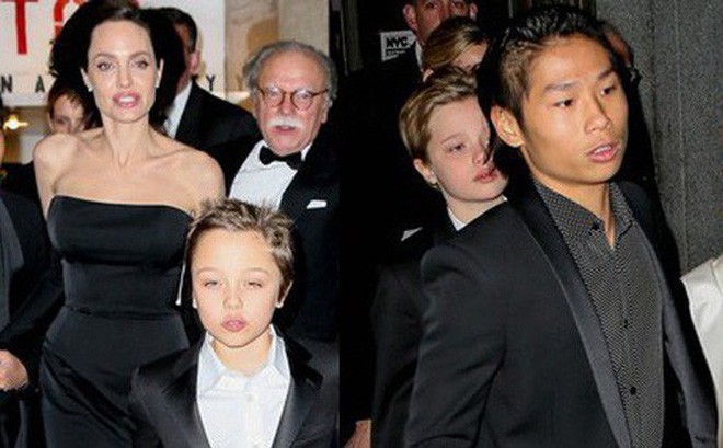 Pax Thiên diện suit lịch lãm, chững chạc hộ tống Angelina Jolie Pax Thiên diện suit lịch lãm, chững chạc hộ tống Angelina Jolie