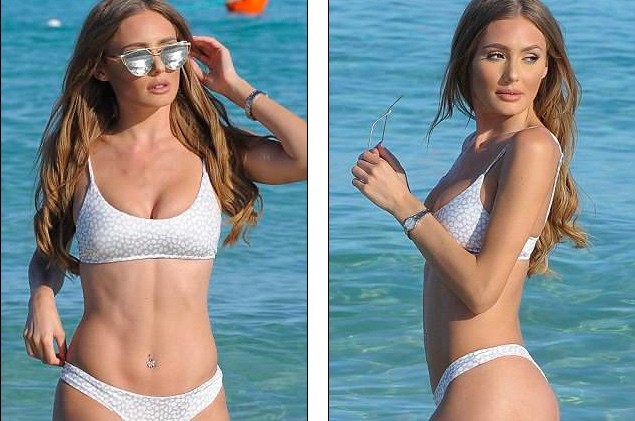Georgie Clarke khoe dáng sexy, 'nóng từng cm' với áo tắm 2 mảnh Georgie Clarke khoe dáng sexy, 'nóng từng cm' với áo tắm 2 mảnh