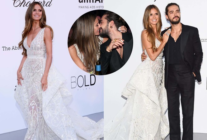 Heidi Klum đầm xẻ quyến rũ, không ngừng ôm hôn 'phi công trẻ' Heidi Klum đầm xẻ quyến rũ, không ngừng ôm hôn 'phi công trẻ'