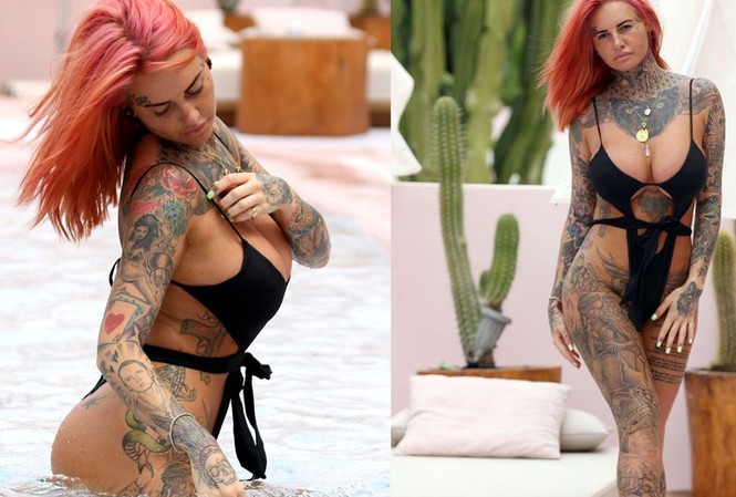 Mặc bikini cắt xẻ, Jemma Lucy gây sốc với cơ thể phủ kín hình xăm Mặc bikini cắt xẻ, Jemma Lucy gây sốc với cơ thể phủ kín hình xăm