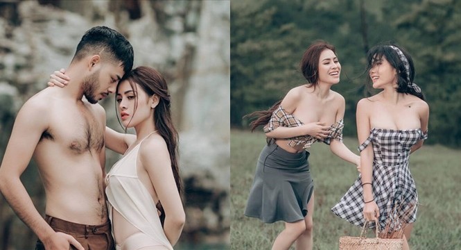 Thư Dung liên tục bị tước loạt danh hiệu Ảnh chụp phản cảm của Thư Dung ở Tuyệt tình cốc (Đà Lạt)