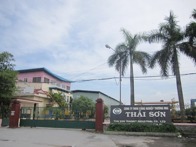 Truy tố 11 bị can vụ lừa đảo ngân hàng hơn 400 tỷ đồng Trụ sở Cty TNHH công nghiệp thương mại Thái Sơn tại Hải Phòng, một trong các doanh nghiệp của gia đình ông Thụ