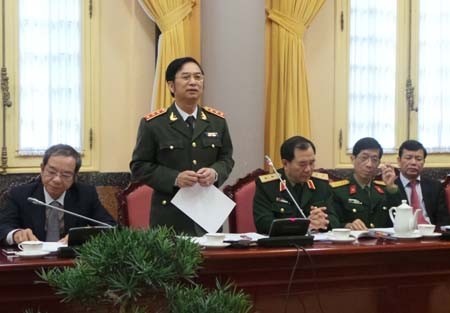 Giữ nguyên hàm tướng đã phong cho giám đốc Công an tỉnh Thứ trưởng Đặng Văn Hiếu: "Sẽ giữ nguyên quân hàm với các Giám đốc Công an tỉnh đã được phong tướng". Ảnh: toancanhbaochi.vn