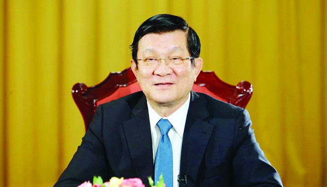 Chủ tịch nước Trương Tấn Sang: Đón vận hội mới Chủ tịch nước Trương Tấn Sang. Ảnh: Như Ý.
