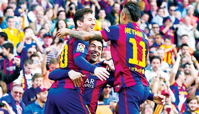 Phó chủ tịch Barca: Bộ ba MSN có thể rời Barca hè này Bộ ba MSN hoàn toàn có thể rời Barca với mức giá chuyển nhượng và lương bổng “phù hợp”, theo phó chủ tịch Barcar Javier Faus. Ảnh: GETTY IMAGES.