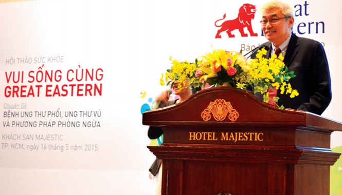 Bảo hiểm nhân thọ Great Eastern: Kinh doanh “Vì Cuộc Sống” Ông Michael Tan, Tổng Giám đốc BHNT Great Eastern phát biểu khai mạc hội thảo sức khỏe.