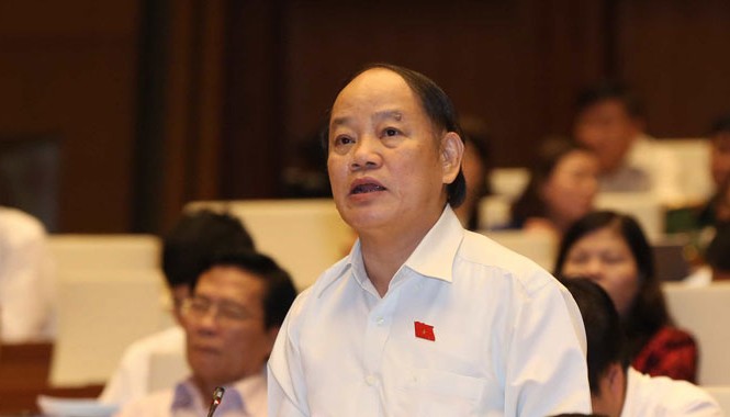 Chất vấn, cấp trưởng phải trả lời, không ủy quyền ĐBQH Huỳnh Nghĩa (Đà Nẵng). Ảnh: TTXVN.