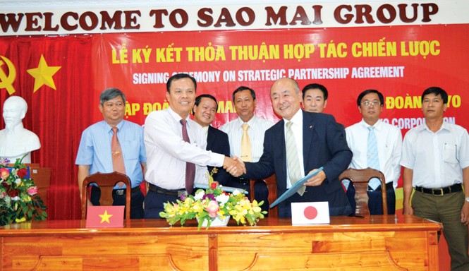 10 sự kiện nổi bật của Sao Mai Group năm 2015 Lễ ký kết hợp tác giữa Sao Mai Group và Công ty Koyo Corporation thuộc Tập đoàn Koyo Group (Nhật Bản).