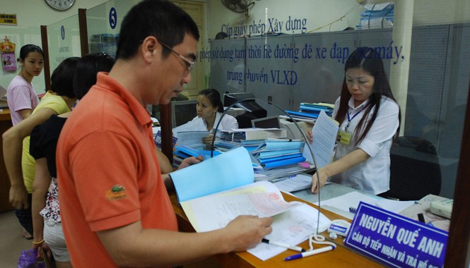 Nhức nhối tham nhũng vặt Cơ quan hành chính thủ tục một cửa quận Thanh Xuân Hà Nội. Ảnh: Hồng Vĩnh.