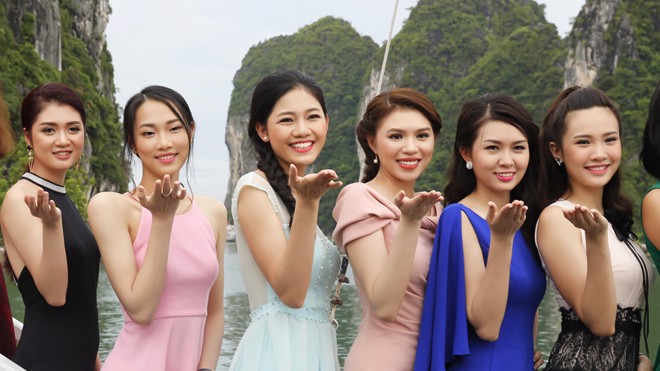 Có gì đặc sắc ở đêm chung khảo phía Bắc? Các người đẹp trên tàu 5 sao Paradise. Ảnh: Hồng Vĩnh.