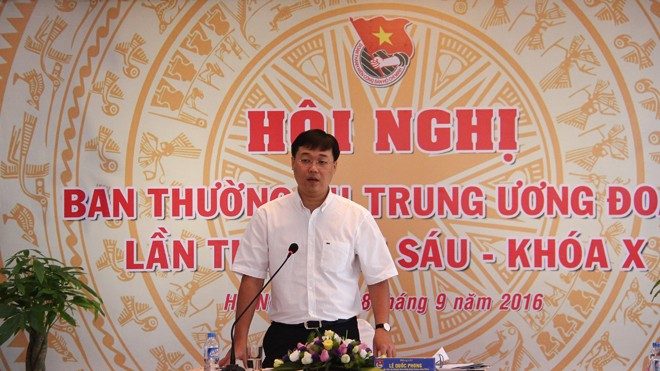 Phong trào của Đoàn phải xác định rõ lợi ích của thanh niên Anh Lê Quốc Phong, Bí thư thứ nhất T.Ư Đoàn.