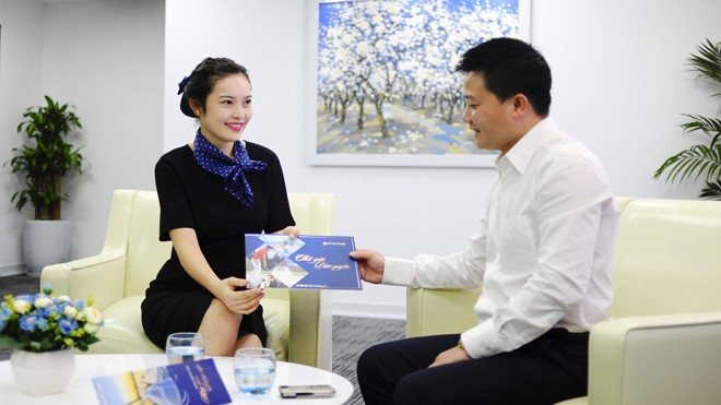 NCB Priority dành riêng cho khách hàng ưu tiên Khách hàng được hưởng đặc quyền phong cách đón tiếp tại Priority Lounge riêng biệt, không gian sang trọng.