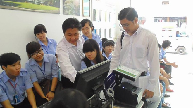 Dân hài lòng là then chốt để cải cách hành chính Mô hình chính quyền điện tử tại phường Bến Thành, quận 1, TPHCM. Ảnh: Quốc Ngọc.