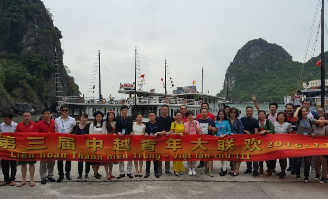 Nhiều hoạt động sôi nổi, thiết thực Đoàn đại biểu thanh niên Trung Quốc hoạt động tại Quảng Ninh. Ảnh: Hoàng Dương.