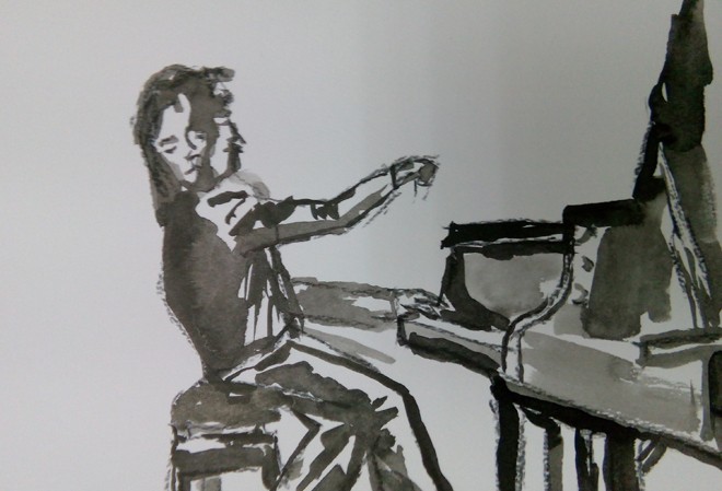 Tình piano Minh họa: Trương Phương Hoa.