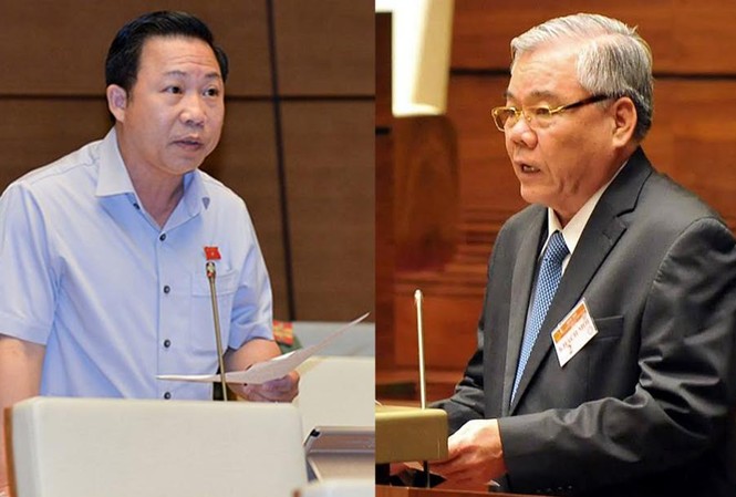 Hà Nội đang hoàn chỉnh kết luận thanh tra vụ Đồng Tâm Tổng TTCP Phan Văn Sáu (phải) và ĐBQH Lưu Bình Nhưỡng (trái). Ảnh: Vietnamnet