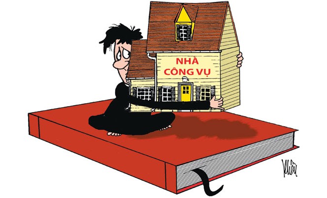 Quản lý nhà ở công vụ: Muốn thu hồi phải “nhờ” dư luận? Minh họa: Khều.
