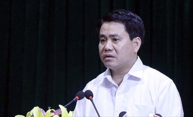 Toàn bộ khu sân bay Miếu Môn là đất quốc phòng Chủ tịch UBND thành phố Hà Nội Nguyễn Đức Chung phát biểu tại buổi công bố dự thảo kết luận thanh tra. Ảnh: Tú Dũng.