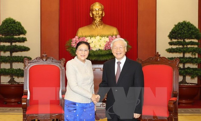 Tổng Bí thư Nguyễn Phú Trọng tiếp Chủ tịch Quốc hội Lào Pany Yathotou Tổng Bí thư Nguyễn Phú Trọng tiếp Chủ tịch Quốc hội Lào Pany Yathotou.