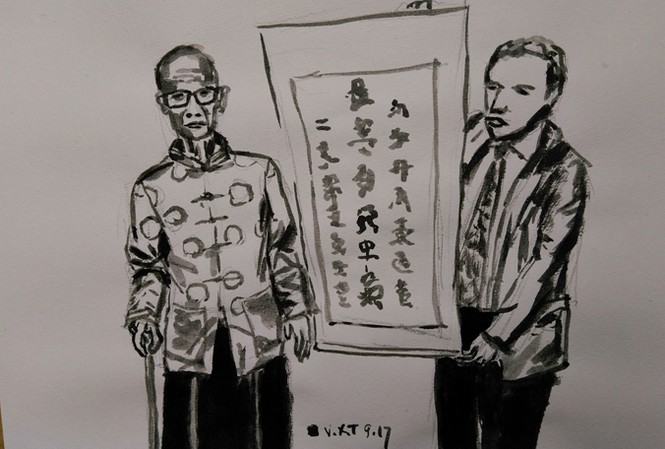 Truyện ngắn: Dạ tiệc của Giáo sư Kê Minh họa: Vũ Xuân Tiến.
