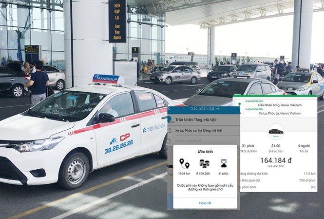 Taxi công nghệ Việt: Nguy cơ chết yểu vì lạc hậu, giá cao Cùng hành trình nhưng xe công nghệ trong nước đang có giá cước cao gần gấp đôi xe
công nghệ nước ngoài. Ảnh: Anh Trọng.