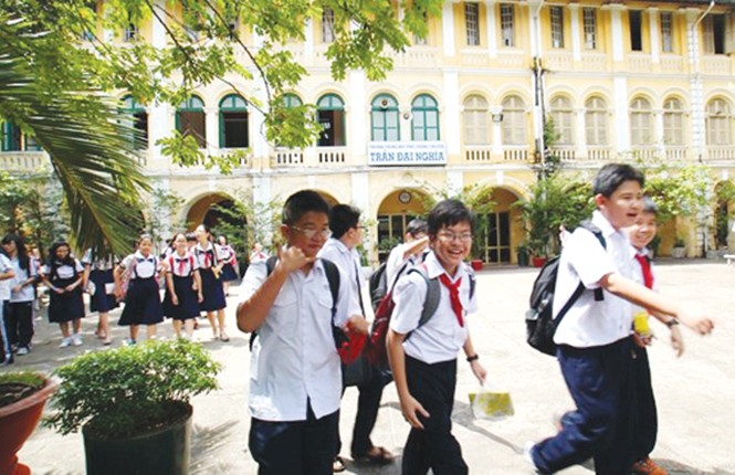 Bỏ chuyên THCS, vì sao?: Bài 1: Có phận mà không có danh Trường chuyên Trần Đại Nghĩa, TPHCM. Ảnh: PV.
