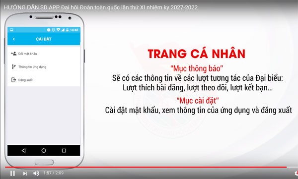 Chia sẻ chỉ trong “1 nốt nhạc” tại ứng dụng “Dai hoi XI” Chia sẻ chỉ trong “1 nốt nhạc” tại ứng dụng “Dai hoi XI”