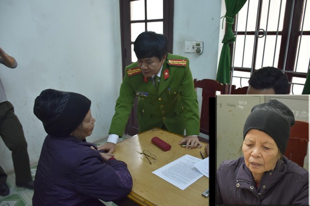 Tin mới nhất vụ sát hại trẻ 23 ngày tuổi rúng động Thanh Hóa Công an làm việc với bà Phạm Thị Xuân.