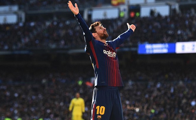 Messi, ông “vua” của El Classico Messi tỏa sáng rực rỡ trong chiến thắng 3 sao của Barcelona ở trận Siêu kinh điển. Ảnh: GETTY IMAGES.