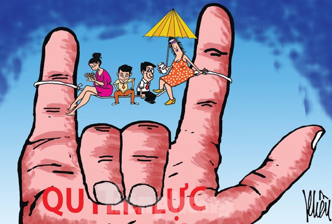 Quyền lực không để ban phát Minh họa: Khều.