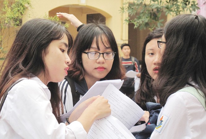 Tuyển sinh 2018: Tăng thêm hơn 100 ngành mới Thí sinh tại mùa thi 2017. Ảnh: Nghiêm Huê.
