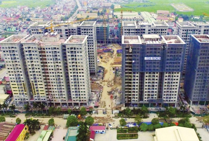 Nhà ở xã hội 'cháy hàng' Nhà ở xã hội Phú Lãm (Hà Đông) với gần 2.000 căn hộ được bán hết trong vòng 1 năm. Ảnh: N.M.