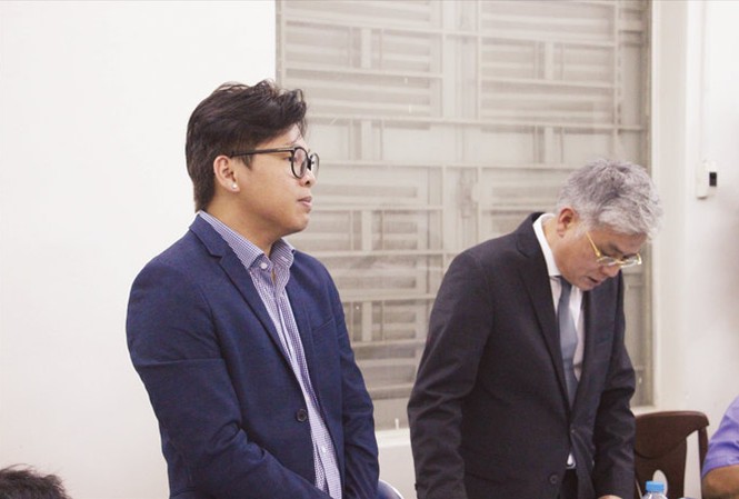 Cuộc chiến pháp lý GrabTaxi và VinaSun Đại diện GrabTaxi tại tòa. Ảnh: Tân Châu.